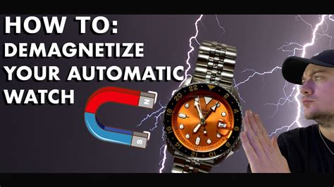 demagnetize watch while running